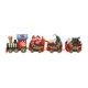 thumbnail image 3 of Adorno de tren navideño, artesanía, decoración de mesa, tren de madera, juguete para tienda C, 3 of 9