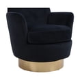 thumbnail image 3 of Velvet Material | Spot Cleanable for Convenience | Durable and Comfortable Barrel Chair, 3 of 6
