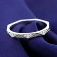 thumbnail image 2 of 2Ct Round Cut Simulated Diamond Stunning Eternity Wedding Ring 14k White Gold Plated, 2 of 3