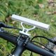 thumbnail image 4 of Extensión para manillar de bicicleta, linterna, soporte para teléfono LED, estante de montaje extensor Plata kusrkot Extensor de manillar de bicicleta, 4 of 5