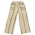 thumbnail image 4 of Telankuip Womens Barrel Wide Leg Pants Plus Size Drawstring Elastic High Waist Sweatpants 2025 Fall Winter Line Design Casual Loose Comfortable Trousers with Pockets Beige L, 4 of 4