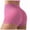 Pink, variant on Yammkia Womens Shorts with Pockets Women's Workout Gym Shorts High Waisted Butt Lifting Scrunch Butt Seamless Booty Shorts Black,L