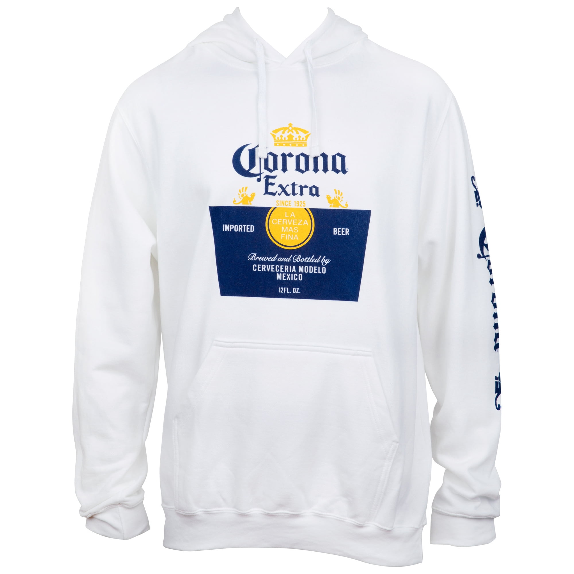 Corona Extra Beer Label White Hooded Sweatshirt With Sleeve Print-2XLarge |  Walmart Canada