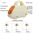 thumbnail image 3 of SIMANLI Electric Baby Swing with Bluetooth, Remote, Toys, 4-Speed Adjustable Infant Swing, Auto Rocking, for Newborns to Toddlers,Brown, 3 of 9
