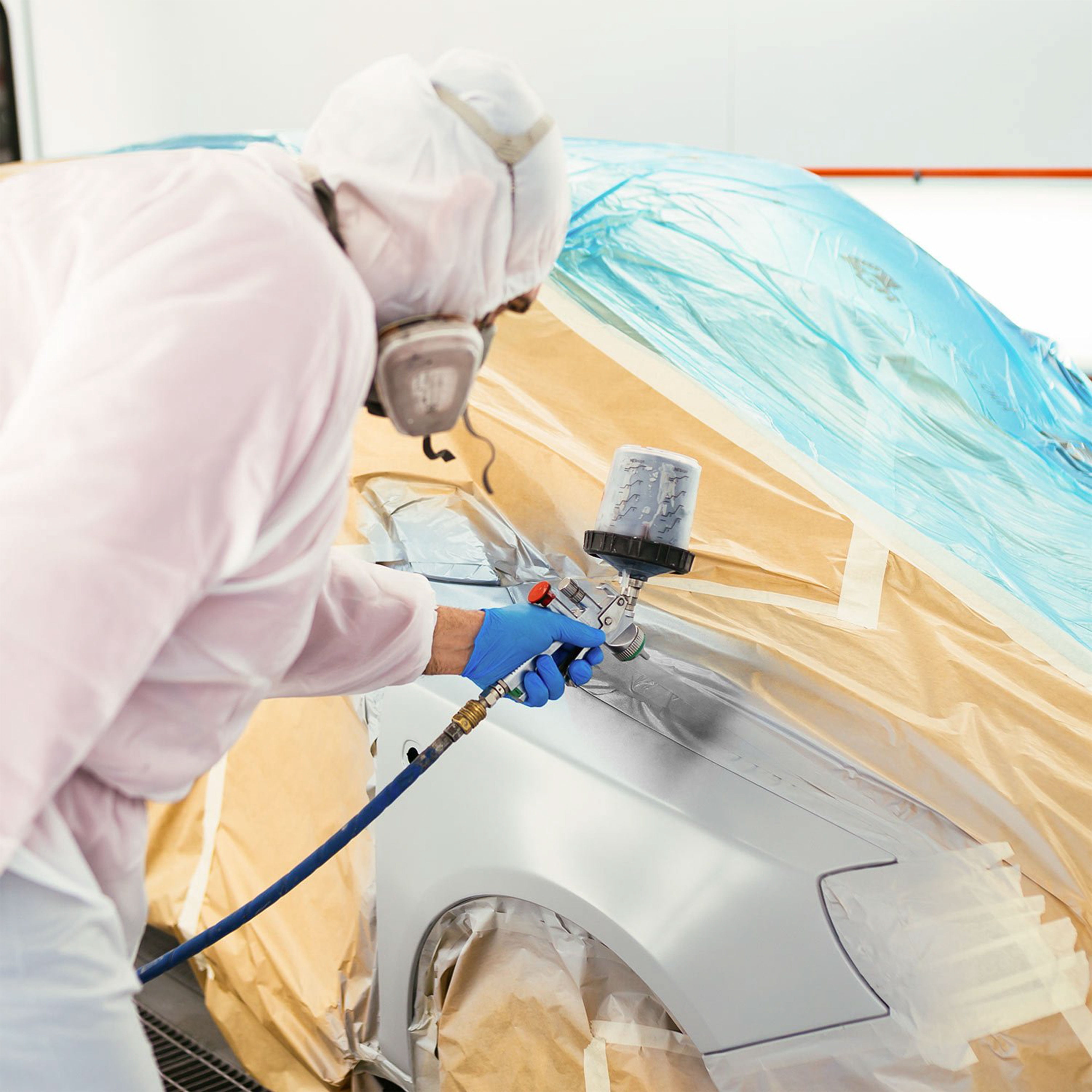 Custom Shop Gray DTM High Build Urethane Primer Surfacer (Direct to Metal) 2.1 VOC, 1-1/4 Quart Kit - Fast Dry High-Performance Primer - Automotive and Industrial Use