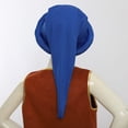 thumbnail image 6 of TiaoBug Christmas Elf Hat Dwarf Hat Long Pointed Witch Hat Storybook Character Costumes Blue One Size, 6 of 7