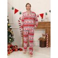 thumbnail image 5 of GYRATEDREAM Matching Family Christmas Pajamas Long Sleeve Button Down PJs Sets Holiday Sleepwear Loungewear, 5 of 8