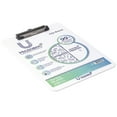 thumbnail image 3 of U Style Antimicrobial Acrylic Clipboard with Microban ®, 12.44" x 8.89", Low Profile Clip, White, 3 of 8