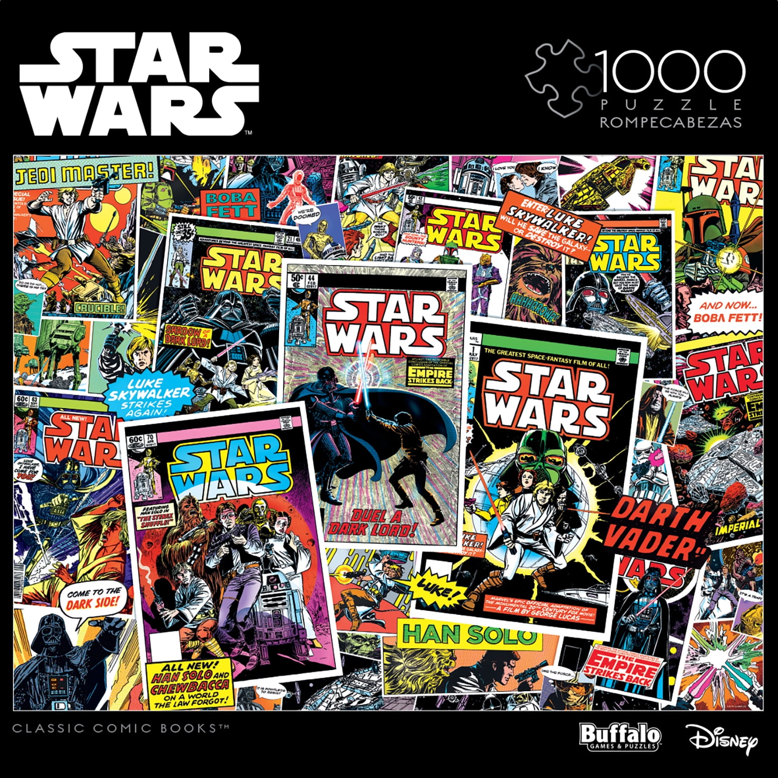 Star Wars Photomosaics ジグソーパズル 1000ピース Amazon.com: Buffalo Games Star Wars - Photomosiac - Boba Fett
