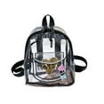 thumbnail image 2 of Iumwxz Pvc High Value Appearance Women Bag-Clear Backpack-Plastic Cloth- Back Backpack- Candy Colored Student Bag- Large Capacity School Backpack Black 7.08x8.66x3.93in christmas &nbsp;clearance, 2 of 5