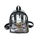 thumbnail image 2 of Mochila Transparente de Pvc para Mujer | Mochila de Estudiante de Gran Capacidad En Color Caramelo | Material Plástico Impermeable | Correas de Hombro Ajustables | Organizador de Bolsillo Frontal | U, 2 of 6
