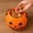 orange Large, variant on Halloween Pumpkin Shaped Candy Bucket, Portable Lightweight Sturdy Trick or Treat Holder Basket for Party Garden Home Yard Porch Window Kitchen Storage Decoration Display Prop