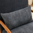 thumbnail image 5 of Mid-Century Modern Accent Chair, Arm Chair Living Room Chairs with Pillow Upholstered Reading Chair with Solid Wood Frame & Living Room Bedroom Balcony (beige)   WL, 5 of 22