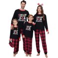 thumbnail image 4 of Fgnfyis Family Pajamas Matching Sets Holiday Themed Long Sleeve Tops Plaid Pants Soft Cozy 2 Piece Pajamas Set Sleepwear, 4 of 5