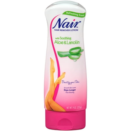 Nair Hair Aloe & Lanolin Hair Removal Lotion, 9.0 (Best Ladies Hair Removal)