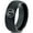 Black Dome Tungsten, variant on Tungsten Horoscope Capricorn Band Ring 8mm Men Women Comfort Fit Black Beveled Edge Brushed Polished