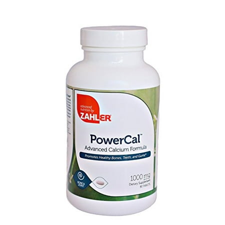 Zahler PowerCal, Calcium Supplement with Vitamin D, Promotes Healthy Bones Teeth and Gums, Certified Kosher, 1000mg, 90 (Best Vitamins For Teeth And Gums)