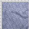 thumbnail image 4 of oneOone Viscose Chiffon Blue Fabric Block Quilting Supplies Print Sewing Fabric By The Yard 42 Inch Wide, 4 of 6