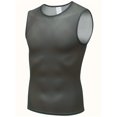 thumbnail image 4 of QJUHUNG Débardeur de Cyclisme Sans Manches pour Hommes - Séchage Rapide Haute Élasticité Respirant Contraste Maille Col Rond Ajusté Tissu Polyester Lavage des Mains Idéal pour Printemps/été Cycl, 4 of 7