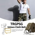 thumbnail image 3 of TRGPSG Men's Web Belt Solid Color Adjustable Strap Casual One Size Canvas Belt, 3 of 4