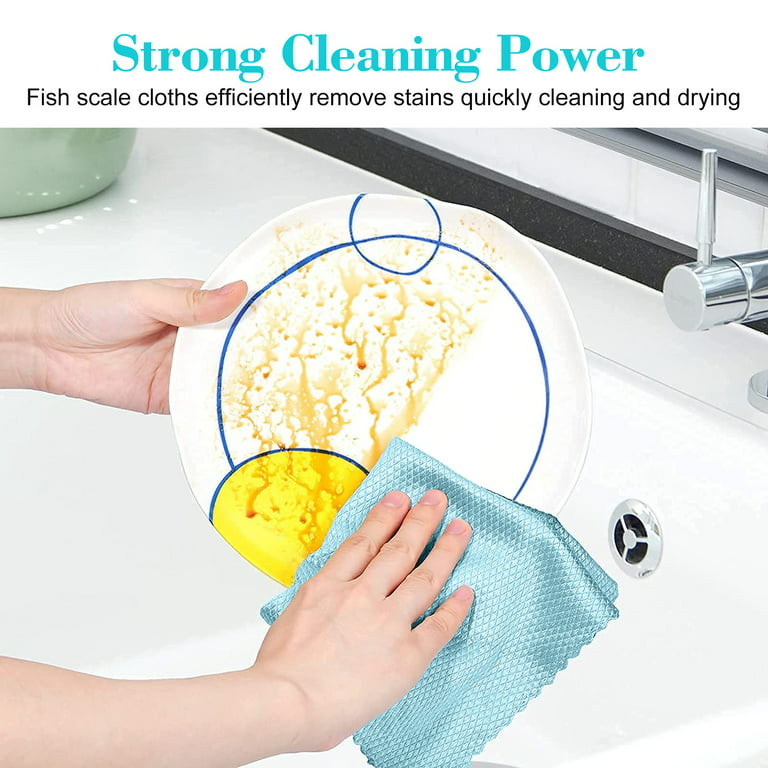 10pcs Multifunction Cleaning Cloth,Kitchen Dishcloth , Dish Cloths For  Washing Dishes