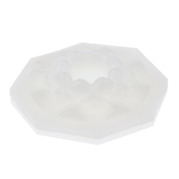 molde de jabón de molde de vela de forma de flor de loto para diy vela haciendo 5.5x2.7cm