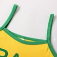 thumbnail image 4 of HNMKIU Women's Streetwear Graphic Letter Print Baby Tee Brazil Crop Top T Shirt Womens Tank Tops Yellow,S, 4 of 8