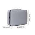 thumbnail image 3 of Hovmgk Fireproof and Rainproof Graduation & Marriage Certificate Storage Bag, Multi-Layer Document Organizer, Durable Zippered Photo & Card Storage, Fireproof and Water-Resistant, Gray, 3 of 7