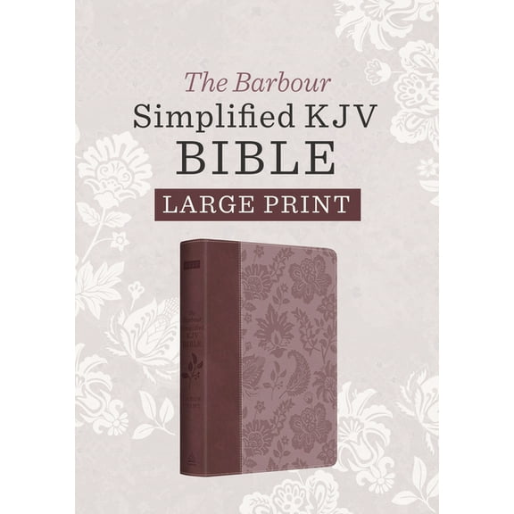 Barbour Simplified Kjv--Large Print [Plum & Paisley], (Hardcover)