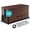Walnut Varnished, variant on Extra Large Solid Acacia Cable Management Box TV Wires Desk Storage Organizer