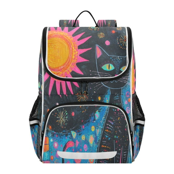 YAZAOO School Backpack Travel Bag Bookbags Bookbags Sunlit Sorcery Pattern