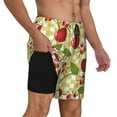 thumbnail image 3 of Fotbe Cherries and Ladybirds Men’s Swim Trunks Quick Dry Swim Shorts Board Shorts with Mesh Lining-XX-Large, 3 of 9