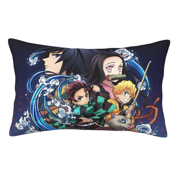 Demon Slayer Pillow Protector Pillow Cases Lightweight Soft Pillowcases Comfortable Pillow Covers 14"X20"