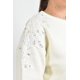 thumbnail image 4 of Sueter con bordado y pedrería en los hombros Roman Fashion / Juvenil, 4008 (Hueso) beige M, 4 of 6