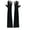 Black, variant on 20.47'' Satin Evening Gloves Long Party Dance Elbow Arm Length Opera Cosplay