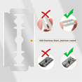 thumbnail image 2 of Replaceable Reusable Safety Razors with Stainless Steel Double-Sided Blade,B,1 x manual shaver 10 x replacement blades, 2 of 7