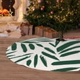thumbnail image 6 of Yiaed Palm Branch With Leaves Print Christmas Tree Skirt , Tree SkirtsTree Mat for Christmas Winter Holiday Indoor Decorations-48", 6 of 7