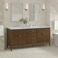 thumbnail image 5 of James Martin Vanities 485-V72-3Car Myrrin 72" Double Basin Wood Vanity Set - Mid-Century, 5 of 7