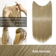 thumbnail image 2 of 20” Invisible Wire Hair Extensions Miracle Secret Fish Line Hairpieces Silky Straight Synthetic hair, 2 of 4