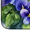 thumbnail image 4 of Rhode Island Violets in Watercolor Dish Drying Mat 14 in x 21 in, 4 of 5