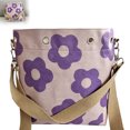 thumbnail image 3 of Women Tote Handmade Crochet Flower Tote Knit Floral Purse Bag Boho Beach Handbags Crossbody Shoulder Bag For Vacation, 3 of 4