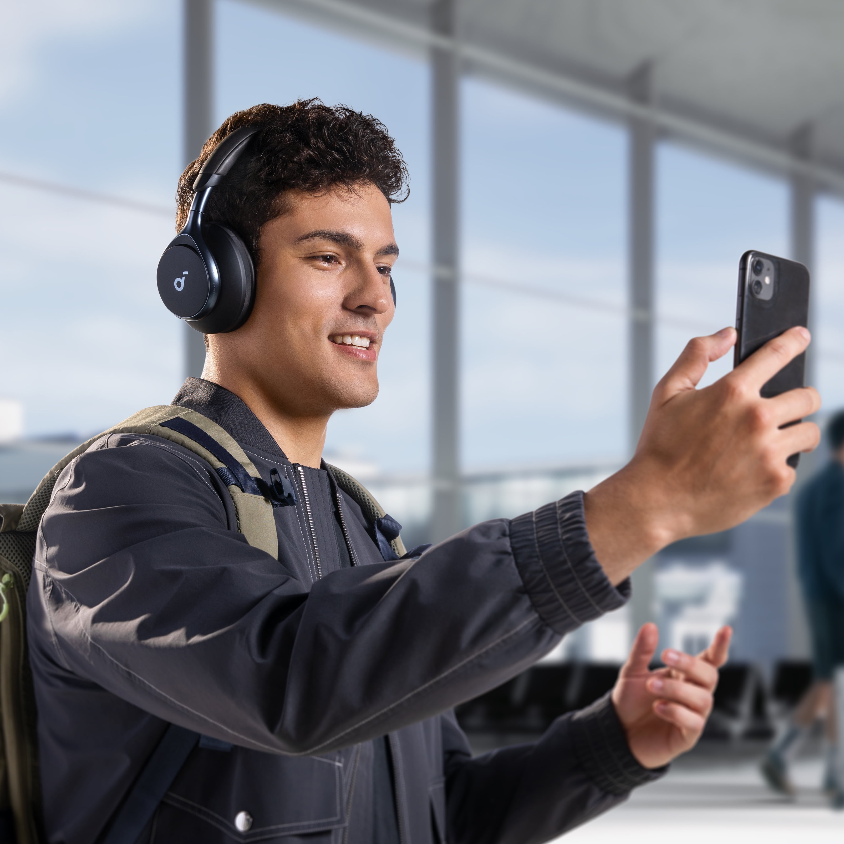 Soundcore by Anker, Space One, Active Noise Cancelling Headphones, 2X  Stronger Voice Reduction, 40H ANC Playtime, App Control, LDAC Hi-Res  Wireless