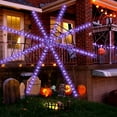 thumbnail image 4 of Fiudx Luces Led de Telaraña de Terror para Halloween, 8 Modos de Parpadeo, Energía Solar, Diseño Duradero, Decoración para Interiores y Exteriores, Ideal para Fiestas y Casas de Terror, Tamaño de 1,2, 4 of 4