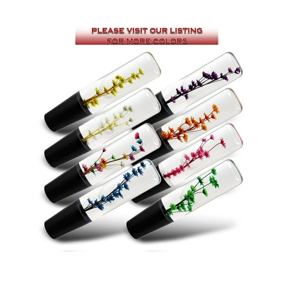 20CM JDM Clear Real Flowers Manual Gear Stick Shift Knob Lever Shifter Head VIP Colorful