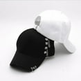 thumbnail image 5 of Unisex Ring Chain Baseball Caps Summer Metallic K-Pop Hip Hop Hat Trucker Cap, 5 of 7