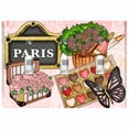 thumbnail image 1 of Metal Light Switch Plate Cover Romantic French Pink Paris Picnic PRS022, 1 of 13