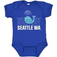 thumbnail image 3 of Inktastic Seattle Washington Cute Whale Travel Boys or Girls Baby Bodysuit, 3 of 5