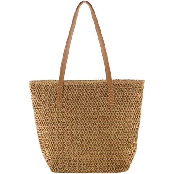 Kukuzhu Straw Hobo Bag for Women Woven Totes Large Beach Handmade Shoulder Bag Handbag Purse