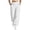 White(New&Hot), variant on ZHYou No Boundarie Fleece Sweatpants for Women Casual Soft Stretch High Waist Cuffed Leg Loose Fall Winter Pants with Pockets,Black,Size M