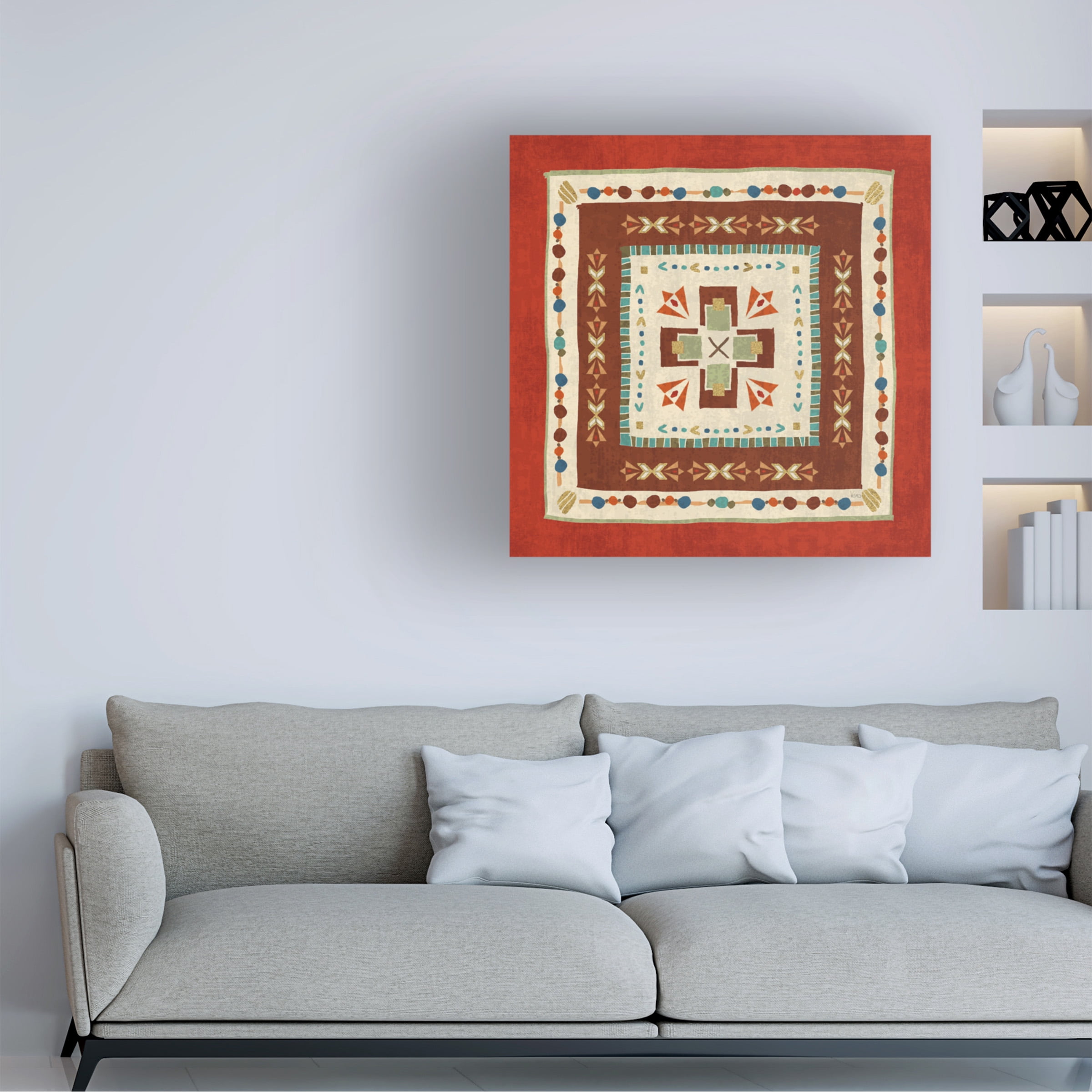 Veronique Charron 'Southwest At Heart Tile VI' Canvas Art